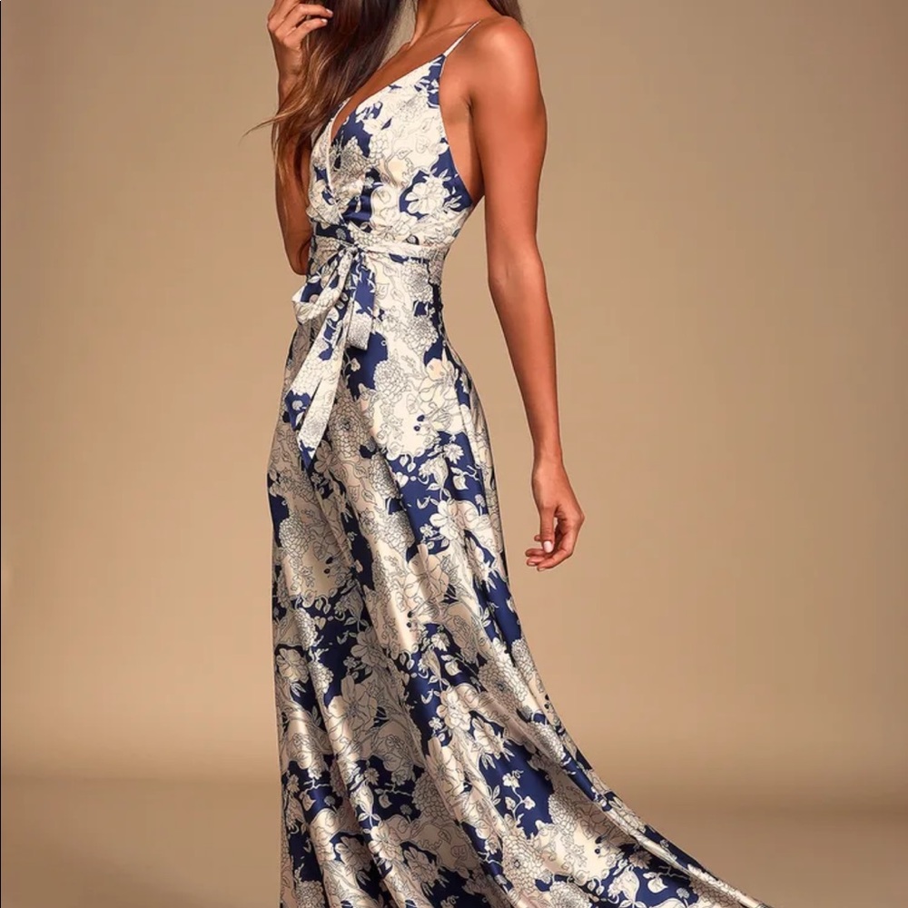Lulu Satin maxi dress